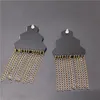 Orecchini pendenti Lampadario Nappa per le donne Iperbole Catena color oro e argento Specchio acrilico Accessori per gioielli HipHop geometriciDangl