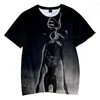 T-shirt da uomo 2023 T-shirt testa di sirena Moda estiva T-shirt a maniche corte T-shirt girocollo 3D Camicia anime Trendy