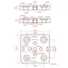 Printers Mini V Gantry Rod Plate V-slot Five Roulette Aluminum Profiles Slide PlatePrinters