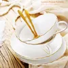 Cups Saucers Coffee & Ceramic Coffeeware Set Elegant British Style Mug Milk Tea Drinkware White Porcelain Of 2023