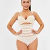 Damesjaberse vrouwen sexy perzik heup afslank gordel ondergoed mesh hoge taille controle slipje trainer shapewear