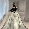 Ethnic Clothing Sexy Tube Top Wedding Dresses Toast Women Long A-line Formal Party Gown Evening