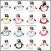 Key Rings Adorable Penguin Ring Pompom Car Keychains Pendant Fur Ball Keyfobs Pendants Cartoon Couple Ornament Jewelry P59Fa Drop Del Dhugc