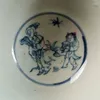 Bowls Chinese Old Porcelain Blue And White Character Story Pattern Bowl