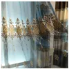 Curtain & Drapes Luxury European Tulle Curtains Blackout Window For Living Room Bedroom Embroidery Modern Decoration Blinds