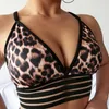 Женские танки Fittoo Sport Tops для женщин Bras Sexy Leopard Fitness Braout Bra со встроенным чашкой в ​​тренажерном зале Running Crop 2023summer рубашка