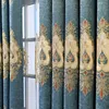 Curtain & Drapes Luxury European Tulle Curtains Blackout Window For Living Room Bedroom Embroidery Modern Decoration Blinds