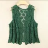 Women's Tanks Cardigan Female 2023 Knitted Vest Women Long Outer Cotton Thin Jacket Versatile Small Shawl Hollow