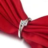 Nieuwe cluster ringen echt wit goud Au585 Ring Mooi ontwerp 0.5ct Fijn diamanten bruiloft Belofte cadeau voor moeder