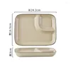 Plates Nordic Ceramic Dumpling Plate With Vinegar Dish Home Creative Sushi Kitchen Supplies Dinner