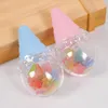 ギフトラップ8PCSかわいいプラスチックアイスクリームシェイプキャンディボックスキッズバースデーベビーシャワーバプテスマパーティーウェディングスイーツケースデコレーション