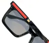 lunettes de soleil vintage minimalisme lunettes de soleil noires design sportif bras de ligne rouge cadre carré décontracté classique facile à porter protection simple populaire lunettes de conduite uv400