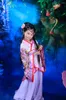 Stage Wear Print Imitate Silk Long Tailed Costume Hanfu For Mum And Daughter Performance Classical Dance Children's Day