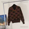 Kobiet Sweters Designer Woman Sweater Projektantka luksusowa kanał klasyczny płaszcz jesień i zimowy liter drukowany luźne koszule dzianinowe dzianiny 5umJ