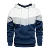 Heren Hoodies Sweatshirts Mens Fleece Sweater Panel Hoodie Casual Sports Sweater Jacket 230114