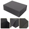 Gift Wrap Boxgift Boxes Forlid Packaging Gifts Cardboard Bridesmaid Closure Presents Folding Proposal Christmas Keepsake Decorative Black