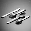 Dinnerware Sets 4PCS/pack 304 Stainless Steel Kid Cutlery Cartoon Pattern Carving Children Tableware Western-style Spoon Fork Set Baby