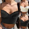 Kobiety z czołgów 4 style solidne kolorowe koronkowe koronkowe V Szyjka Uprawa cami camisole dzianina seksowna moda kamizelka letnia w magazynie