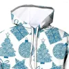 Men's Hoodies Blue Gift Box 3D Print Mens Male Party Long Sleeve Hoodie Blouse Top 2023 Winter Warm Causal Sweatshirts Hommes Veste