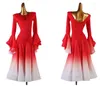 Vêtements de scène robes de danse de salon jupe de danse Foxtrot femmes robe de valse dégradé ColorMQ250