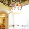 Hanglampen Noordse pastorale restaurant Kroonluchter schoonheidssalon Warm Lily Koreaanse prinses Room Slaapkamerlamp