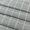 Curtain Short Sheer Flat Window Pastoral Style Plaid Washable Curtains Panels Kitchen Balcony Home Decoration