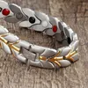 Bracelets Magnetic Slimming Function Bracelet Female Chain Gold Stainless Steel Healthy Energy Healing