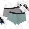 Sous-vêtements 3 pièces hommes sous-vêtements U poche convexe sexy respirant boxer slips solide doux Smoth shorts multicolore pack culotte