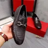 Messieurs Affaires En Cuir Véritable Appartements Marche Mocassins Décontractés Hommes Fête De Mariage Marque Designer Robe Chaussures Taille 38-45 mkjkk05144