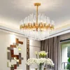 Chandeliers Luxury LED Crystal Chandelier Gold Modern Ceiling Hanging Lamp For Bedroom Kitchen Dining Living Pendant Lights Fixtures