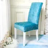 Chair Covers Velvet Xl Elastic Modern Dining Room Cover With Back Stretchable Fabric Case For Protector Stoelhoezen Home Decor