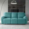 Sandalye kapakları 1 3 Seater Recliner Sofa Kapak Su Kurtlayıcı Tembel Boy Split Style Style Armchair Slipcover Oturma Odası Katı