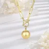 Pendant Necklaces Eudora 20mm Mexican Bola Harmony Chime Ball Pregnancy Necklace 45 Inch OT Chain Fashion Jewelry For Women Mom Gift