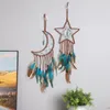 Decorative Figurines Rustic Dream Catchers For Bedroom Star/Moon Boho Catcher Wall Hanging Ornament Living Room Dorm Festival Gift