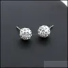 Stud Selling Ear Luxury Crystal Zircon 925 Sier Earrings For Women Supplies Fashion Jewelry Charm Beautif Drop Delivery Otasr