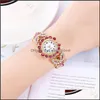 Women'S Watches Fashion Shining Rhinestone Dress Cz Womens Wristwatch For Lover Lady Girls Anniversary Gift Drop Delivery Otork