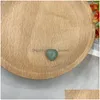 Stone 10mm Centro de cristal natural Cabochon Soltos soltos Opal Rose Quartz Turquoise Stones Face Colar Brias de Jóias de Jóias Dhjne