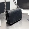 CC Cross Body 22Ss Femmes Épaissie Chaîne Rabat Sac En Cuir De Veau Classique Mini Carré Matelassé À Carreaux Extérieur Bandoulière Sacoche De Luxe Designer Pré-automne Dames Totes Ha