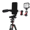 TRIPODS FEICHAO opvouwbare destop statief statief W mobiele telefoon houder klem arca-type mount koude schoen voor microfoon led licht videobracket po vlog