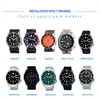 BEKIJK REPARATIES KITS MOD SKX007 Dubbel Dome Sapphire Glass voor merk SKX009 SRPD55 SRPD71 Kristalhoge kwaliteit onderdelen