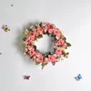 Dekorative Blumenkränze Cilected Hochzeitskranz mit künstlicher Hortensie Haustür hängende Dekoration WeihnachtswandornamentDecorativ