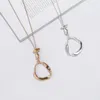 Colliers de pendentif bijoux simples longs pour les femmes irrégulières Circle Pendentiel Suspension Jewellery déclaration 2023