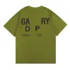 Impressão na moda moda moletom masculino camisetas designer alfabeto galeriays verde depts camisa tendência básica casual moda solta curta camiseta metade r726