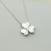 Pendant Necklaces Delicate CZ Flower & Pendants For Women Boho Jewelry Stainless Steel Gold Ketting Crystal Blossom Collares Mujer 2023P