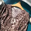 Blouses pour femmes chemises vintage peinture d'huile imprimé plissé en V cravate coton