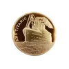 Andere kunsten en ambachten US Gold Coin Titanic Ship Collectible Coins Incident Art Collection Medal Medaille Souvenir voor Ho DHN03