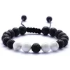 Arts et artisanat naturel turquoise noir pierre de lave tissage de perles par bracelet aromathérapie diffuseur d'huile essentielle pour femmes hommes bijoux Dheiz