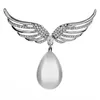 Brosches Cindy Xiang Rhinestone Wing for Womenbeautiful Crystal Pin Elegant High Quality SMEEXKE Women Ankomst 2023