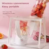 Juicers Portable Juice Extractor Electric Small Mug Fruit Separator Blender Rostfritt stål USB trådlös laddningsbar blandare för resor