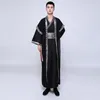 Desgaste do palco 2023 Cavaleiros Cavaleiros para Homem Adulto Vestido Tradicional de Performance Bordado Longo Male Macho Tang Suit Hanfu Dwy1145